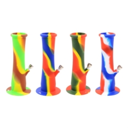 PIPE A TABAC EN SILICONE 22 CM 4 COLORIS ARC EN CIEL 1/72