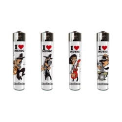 BRIQUET ATOMIC FESTIVAL PIERRE RECHARGEABLE DECORS LOVE MUSIC 48/1152