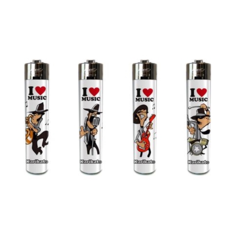 BRIQUET ATOMIC FESTIVAL PIERRE RECHARGEABLE DECORS LOVE MUSIC 48/1152