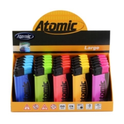 BRIQUET ATOMIC LARGE PIEZO UNIS ASSORTIS MARQUE ATOMIC 25/500