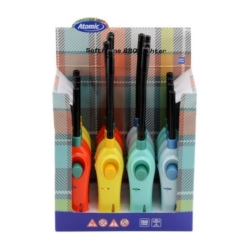 BRIQUET ATOMIC ALLUME TOUT A GAZ PIEZO TRENDY 4 COLORIS 16/192