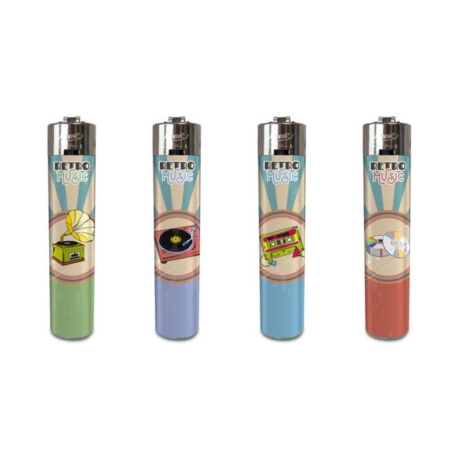 BRIQUET ATOMIC FESTIVAL PIERRE RECHARGEABLE DECORS RETRO MUSIC48/1152