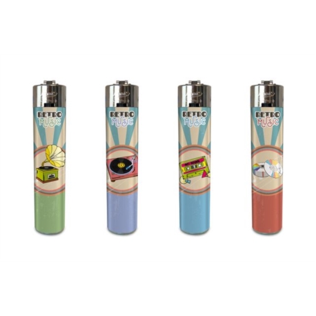 BRIQUET ATOMIC FESTIVAL PIERRE RECHARGEABLE DECORS RETRO MUSIC48/1152