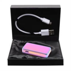 BRIQUET COZY RECHARGEABLE PORT USB SLIDE 3 COLORIS METALLISES 9/108