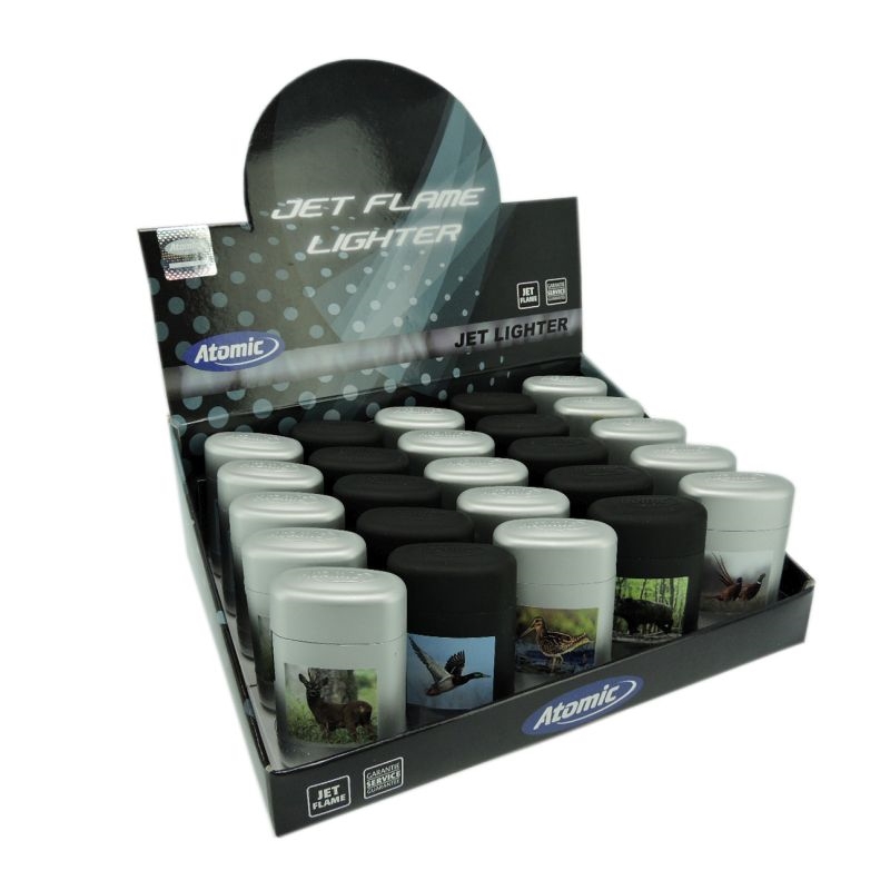 25 BRIQUETS ATOMIC JET FLAMME EXCLUSIVE DECORS CHASSE /500