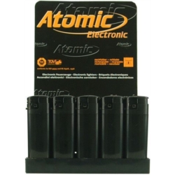 BRIQUET ATOMIC ELECTRONIQUE SLIM TOUT NOIR 50/1000