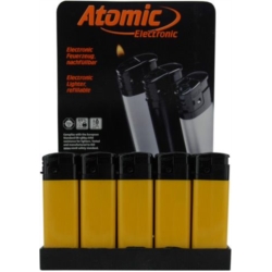 BRIQUET ATOMIC ELECTRONIQUE SLIM JAUNE/TOP NOIR 50/1000