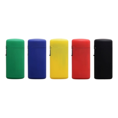 BRIQUET ATOMIC SLIM JET FLAMME BLEUE RUBBER OPAQUES 25/500