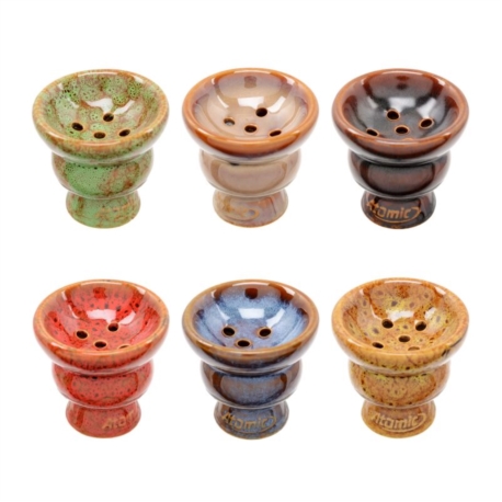 TOP EN CERAMIQUE POUR NARGUILE FACON ANTIQUE 6 COLORIS ASSORTIS 12/24
