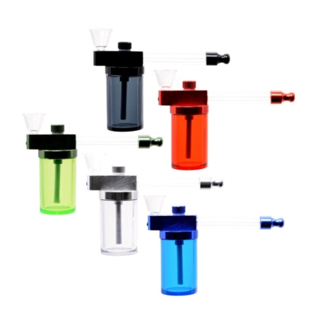 MINI PIPE A TABAC EN VERRE 5 COLORIS ASSORTIS 9/180