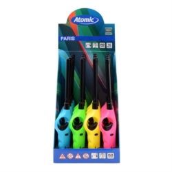 Briquet allume tout a gaz Fancy rechargeable neon assortis 16/192