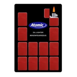 BRIQUET ATOMIC ESSENCE METAL COLORIS ROUGE 12/360