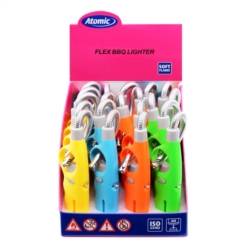 BRIQUET ALLUME TOUT A GAZ PIEZO MARIO 25 CM FLEX 4 COLORIS 20/240