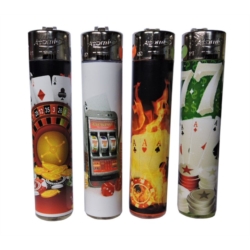 BRIQUET ATOMIC FESTIVAL PIERRE RECHARGEABLE DECORS POKER 48/1152