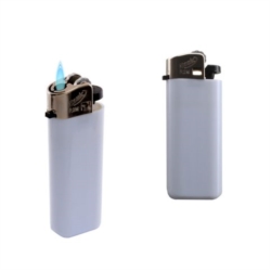 Briquet Atomic pierre jetable mini opaque blanc 50/1000