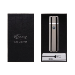 Briquet Cozy spark arc electrique icy noir rechargeable usb 5/60