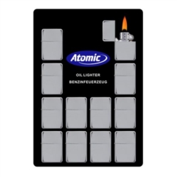 BRIQUET ESSENCE ATOMIC CHROME POLI SUR DISPLAY 12/360