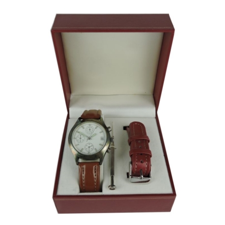 Coffret montre homme chrono+bracelet