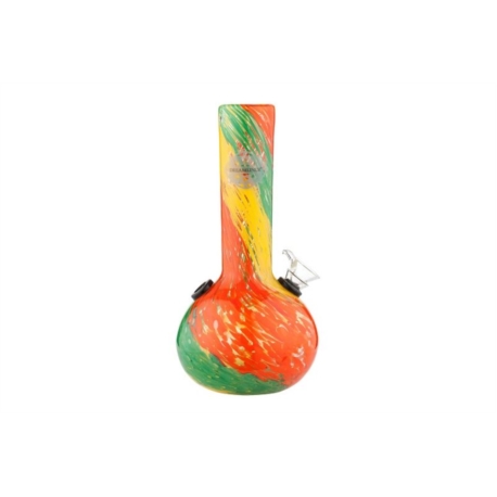 Pipe à tabac en verre Mosaique Rouge, jaune & vert 1/12