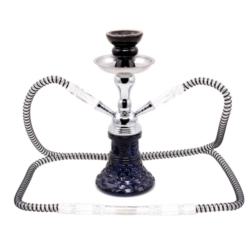 Narguilé 25 cm 2 tubes Noir Scale 1/24