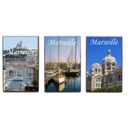 Porte clés plaque immatriculation avec doming Marseille
