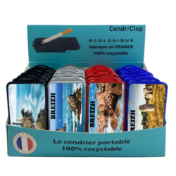 24 CendriClop le cendrier portable 100% recyclable décors Breizh