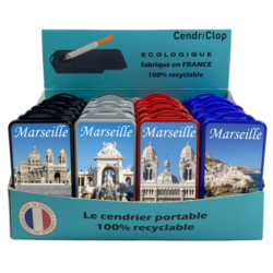 24 CendriClop le cendrier portable 100% recyclable décors Marseille
