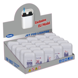 Briquet jet POD blanc décors Paris
