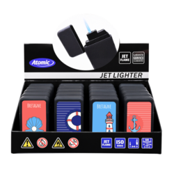 Briquet jetflamme gomme new Scuba noir Bretagne