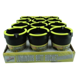 Cendrier de voiture anti odeur noir bords fluos 12/72 