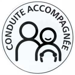 Disque Conduite accompagnée magnétique ( Sachet 10 pcs )