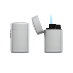 Briquet Atomic exclusive jet flamme rubber argenté 25/500