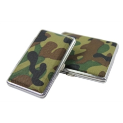 Etui cigarettes 2 tailles 12 + 20 métal décors Camouflage 12/240*