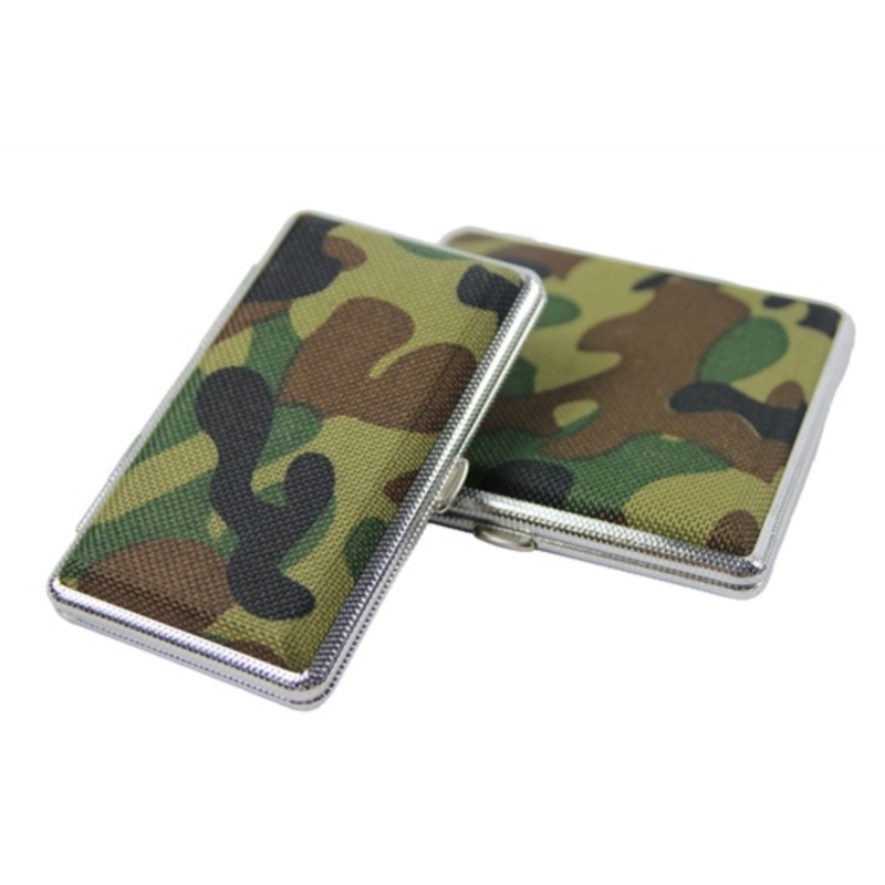 Etui cigarettes 2 tailles 12 + 20 métal décors Camouflage 12/240*