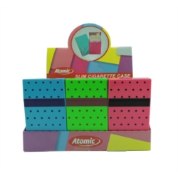 Boite étui paquet 20 cig plastique slim néon décor pois 24/480