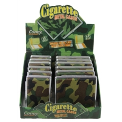 Etui cigarettes 2 tailles 12 + 20 métal décors Camouflage 12/240*