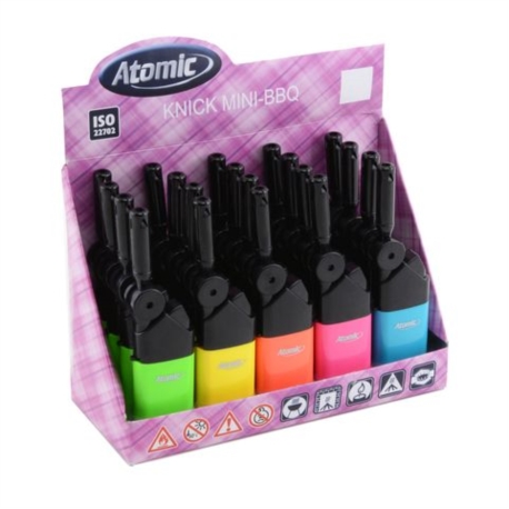 BRIQUET ATOMIC MINI ALLUME TOUT A GAZ KNICK NEONS ASSORTIS 20/600