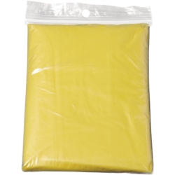 Poncho en polyéthylène avec capuche sous polybag 103x126x0.1 cm