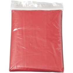 Poncho en polyéthylène avec capuche sous polybag 103x126x0.1 cm