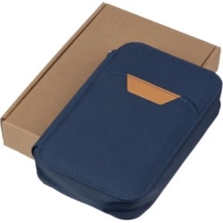 Pochette de voyage RPET zippé avec support mobile  20x13x3.5 cm 1/40