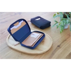 Pochette de voyage RPET zippé avec support mobile  20x13x3.5 cm 1/40