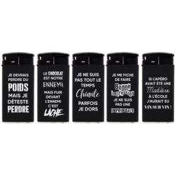 Briquet Atomic Large électronique noir Expressions II 25/500