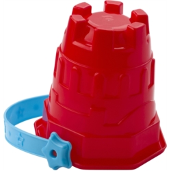Seau de plage plastique pelles, rateau et moules 9x7 cm 1/60