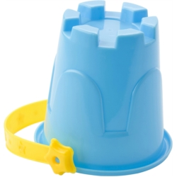 Seau de plage plastique pelles, rateau et moules 9x7 cm 1/60