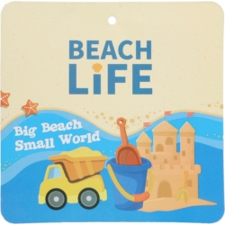 Seau de plage plastique pelles, rateau et moules 9x7 cm 1/60