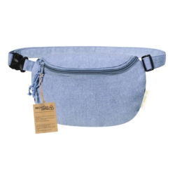 Sac banane en coton recyclé 220g/m2 25x17x8 cm 1/50
