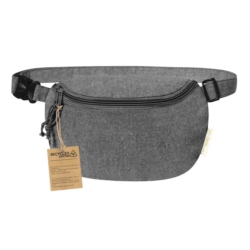 Sac banane en coton recyclé 220g/m2 25x17x8 cm 1/50