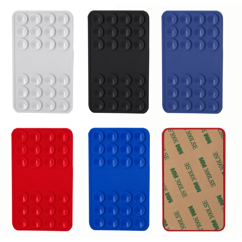 Soutien adhésif pour smartphone en silicone avec ventouse 9.3 cm