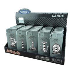 Briquet Atomic large gomme gris décors Bretagne 25/500