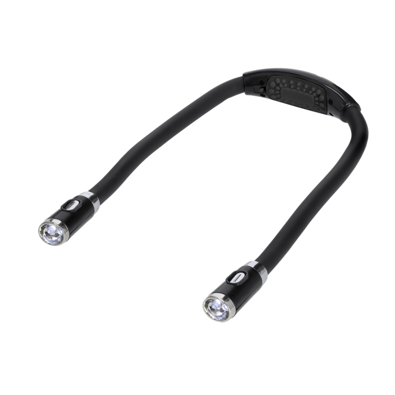 Lampe ABS corps flexible 4 LED 13.7x26x3 cm pour lecture facile
